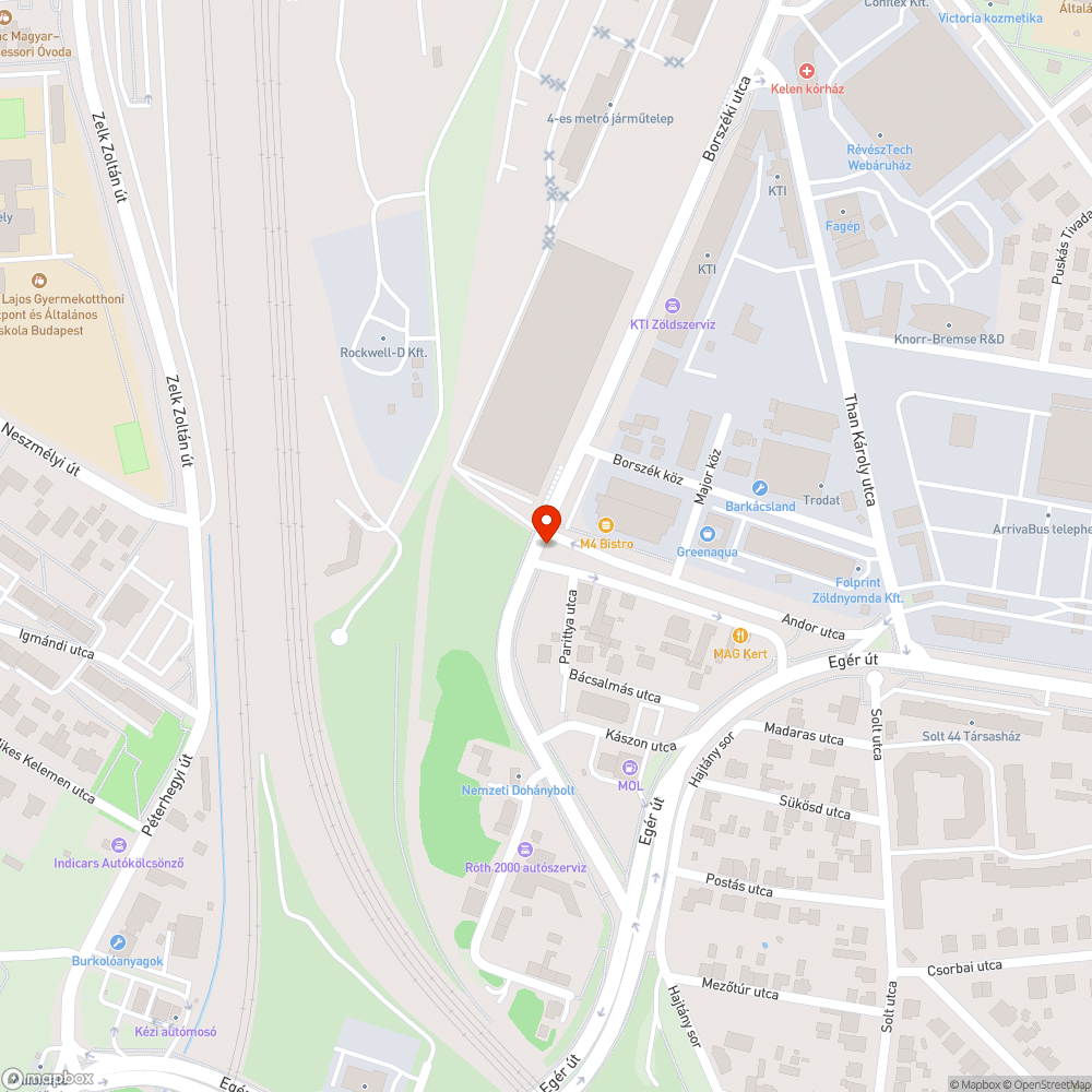 MOL BuBi gyűjtőállomás oda, ahol indokolt bejelentés helye