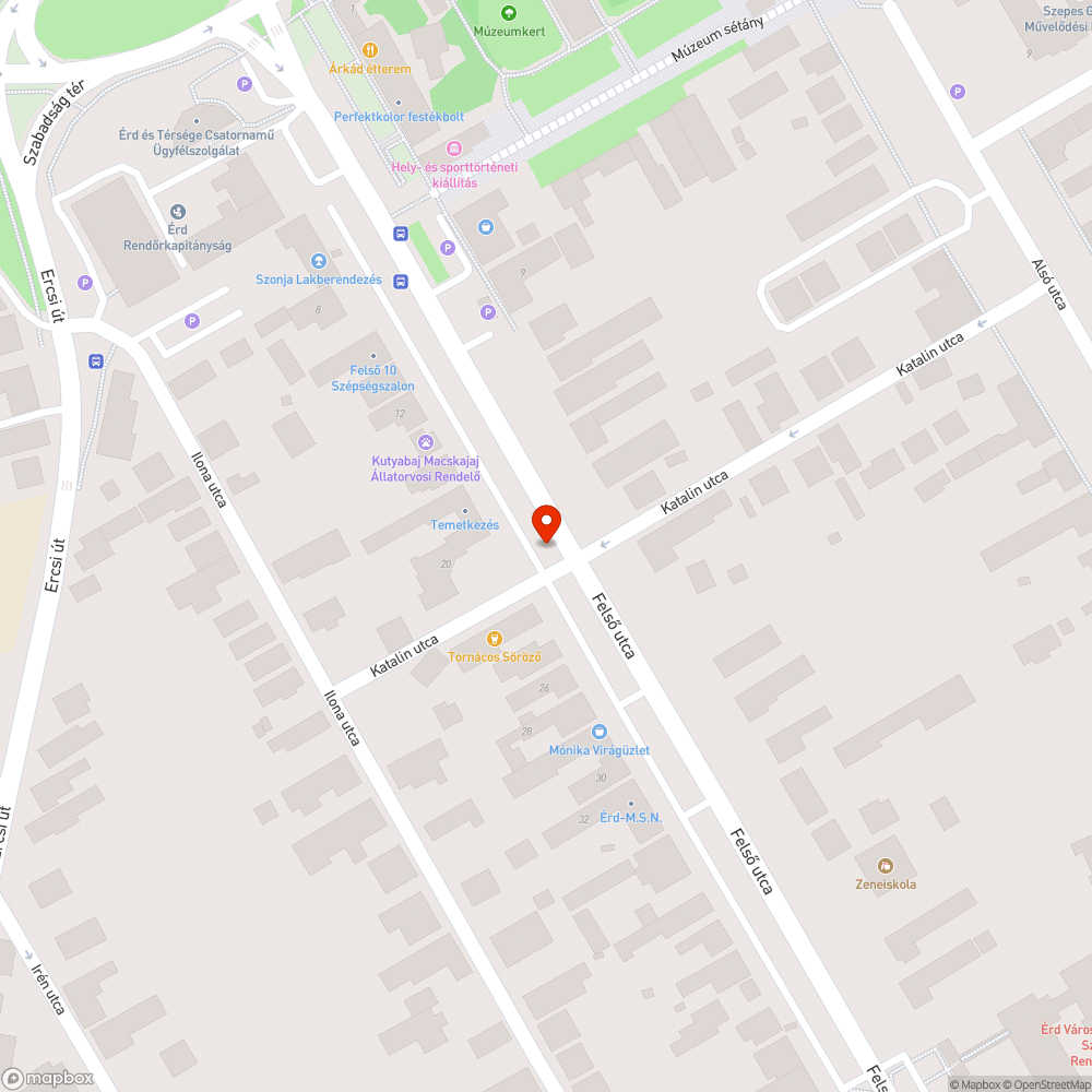 Szemétkupac a Katalin és Felső utca sarkán bejelentés helye