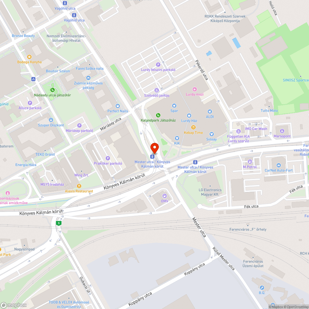 Összefirkált, összematricázott közlekedési tükör bejelentés helye