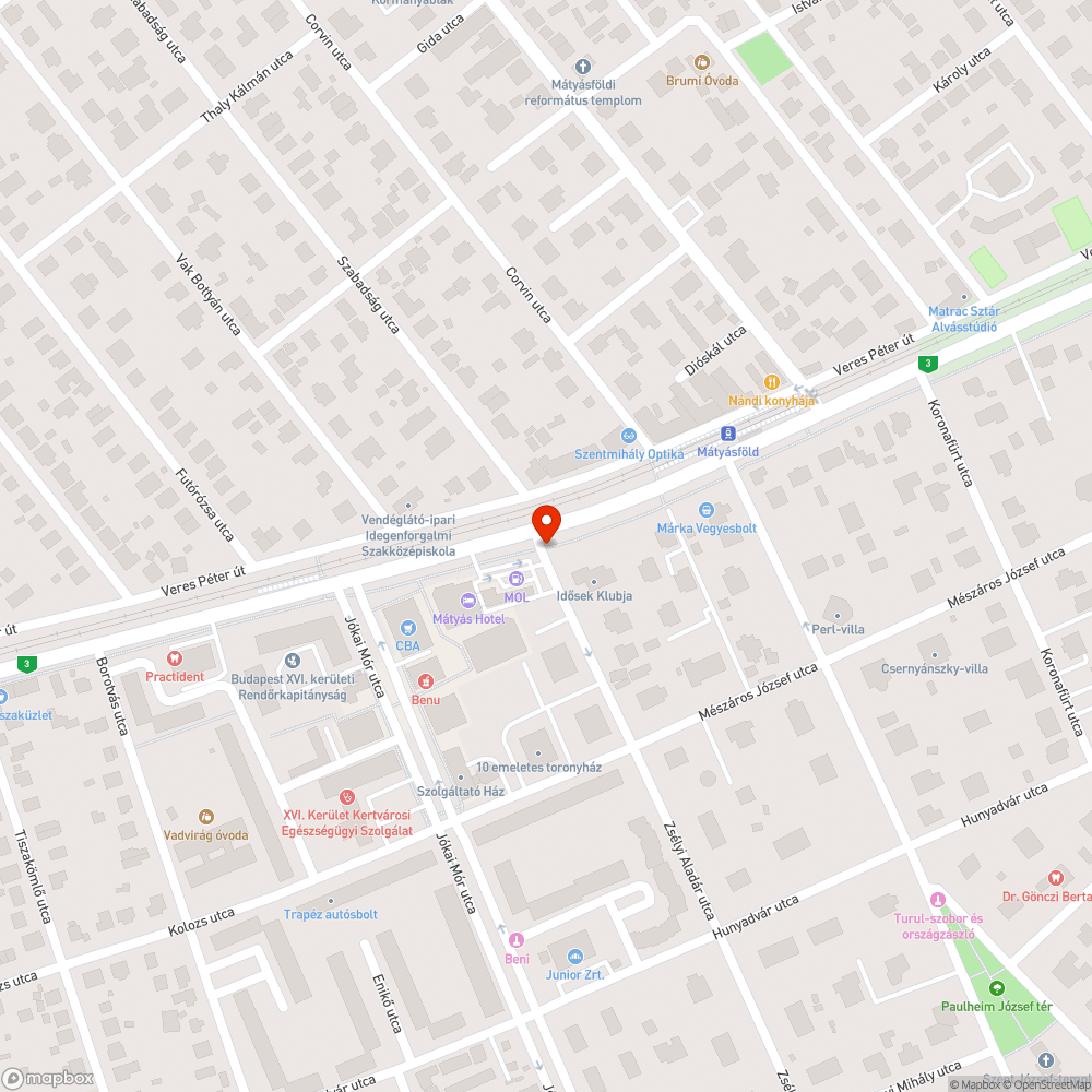 Megrongált reklámhordozó bejelentés helye