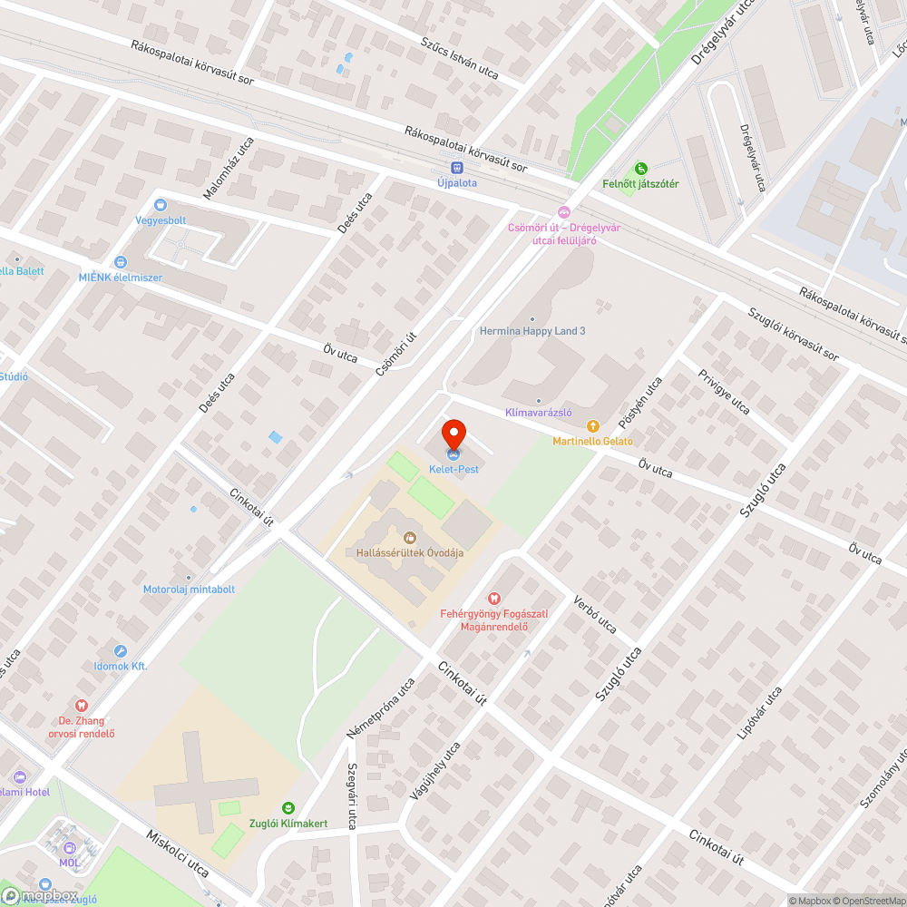 Balesetveszélyes kátyúk bejelentés helye