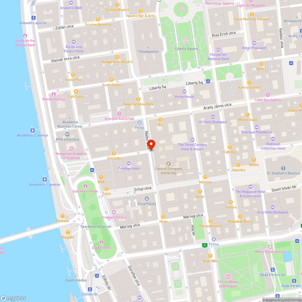 Elhagyott autó a Nádor utcában bejelentés helye