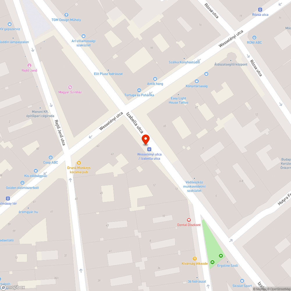 Kátyú bejelentés helye