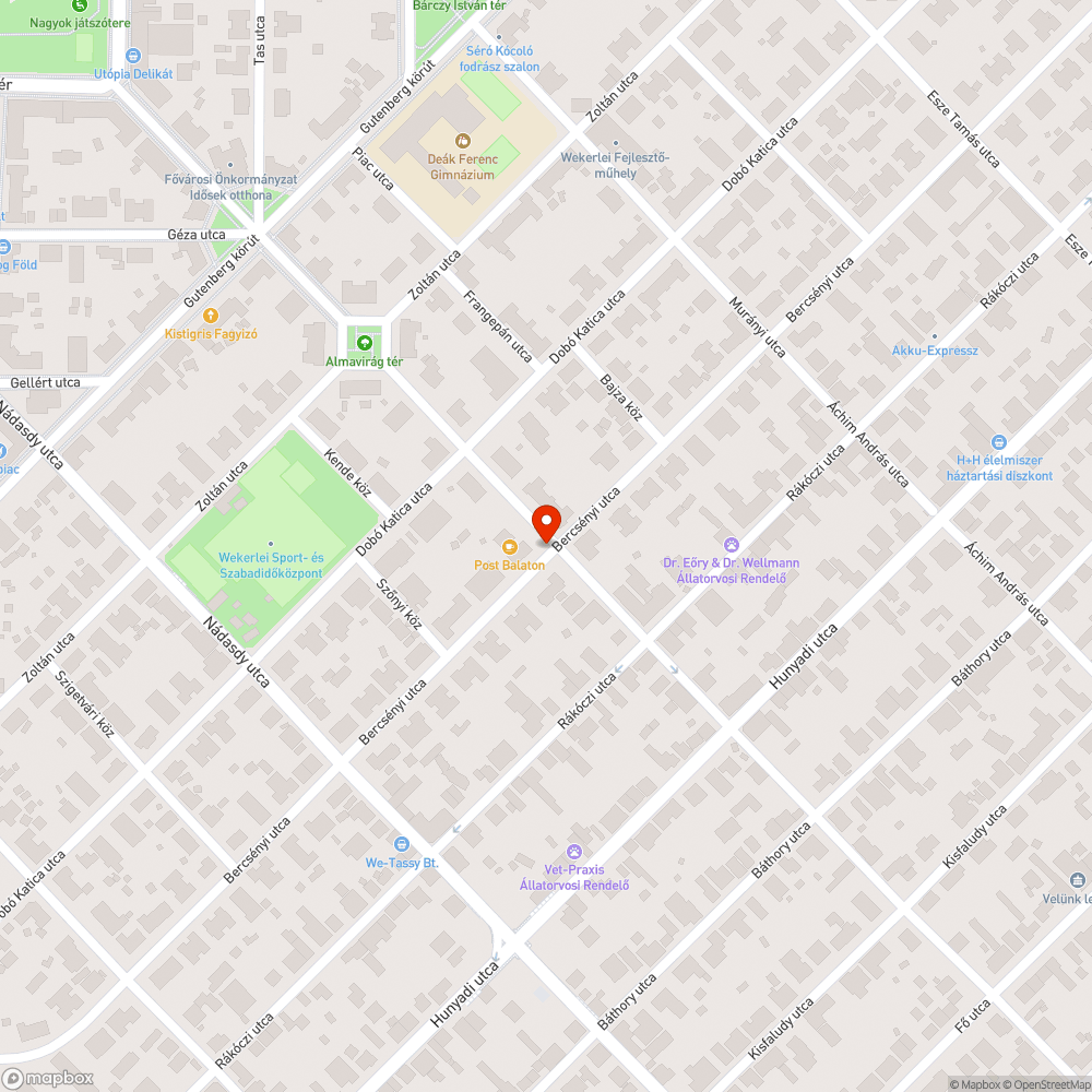 Hiányzó tábla bejelentés helye