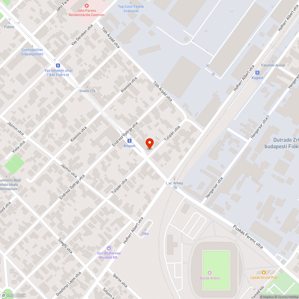 Csattogó , tönkrement fedlap bejelentés helye