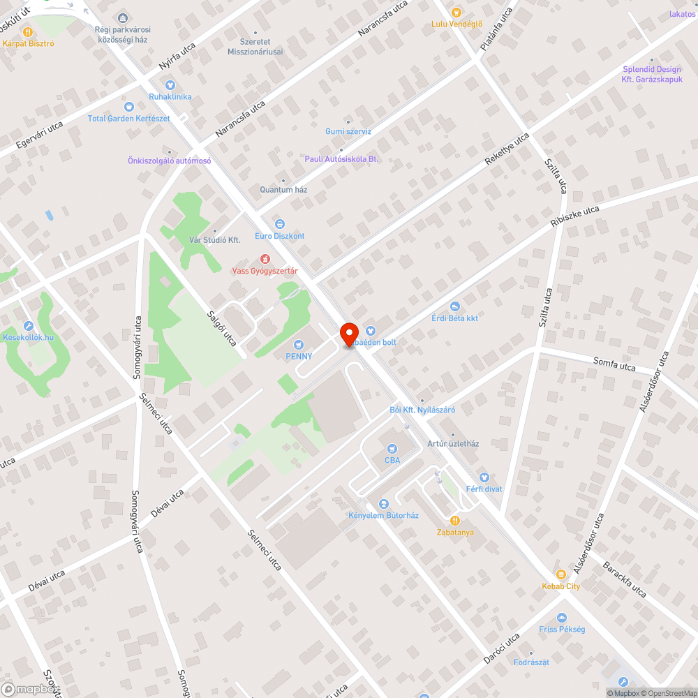 Szemetes útszakasz bejelentés helye