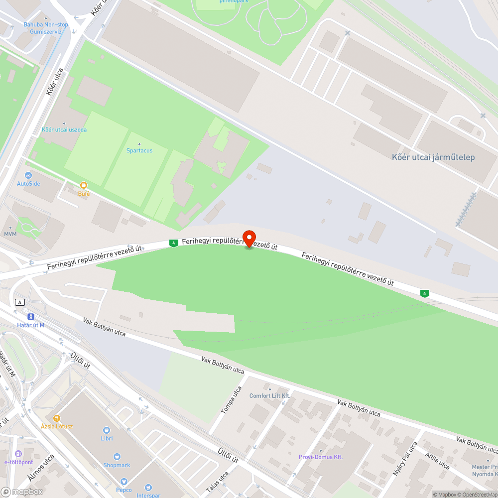 Petpalack a gyorsforgalmi elején az erdőben bejelentés helye