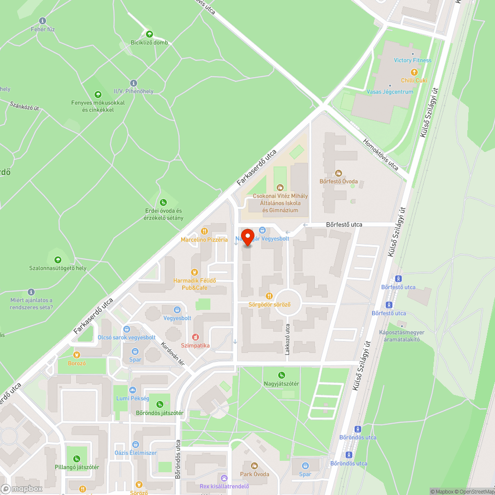 Óriási kátyú bejelentés helye