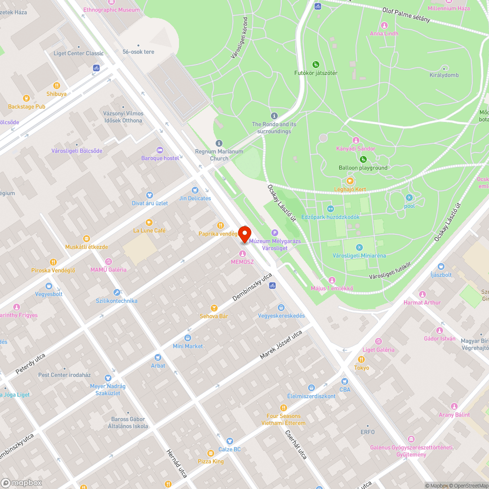 Kidöntött fa bejelentés helye