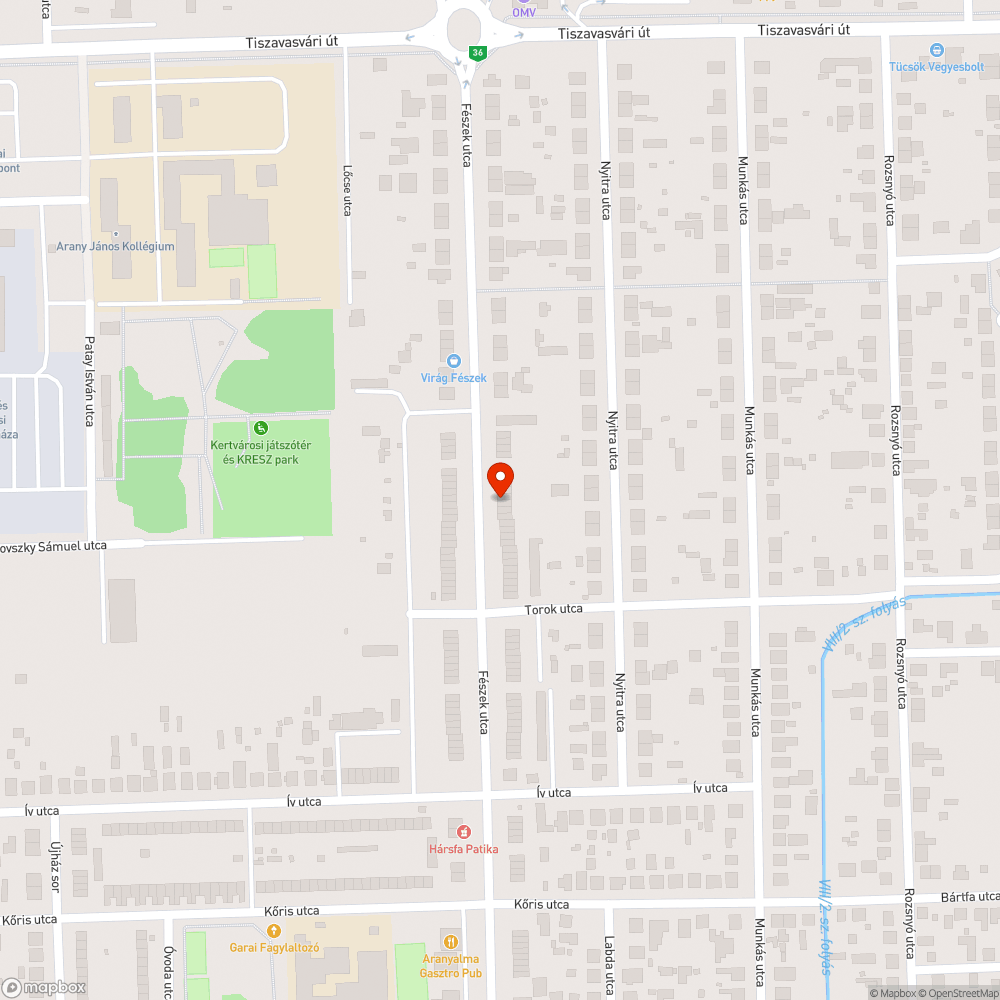 Nyíregyháza Kertvárosban nincs közvilágítás bejelentés helye