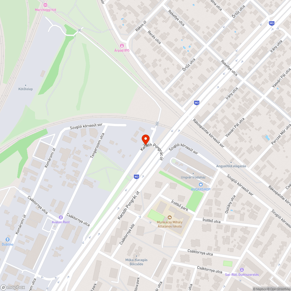 Roncs bejelentés helye