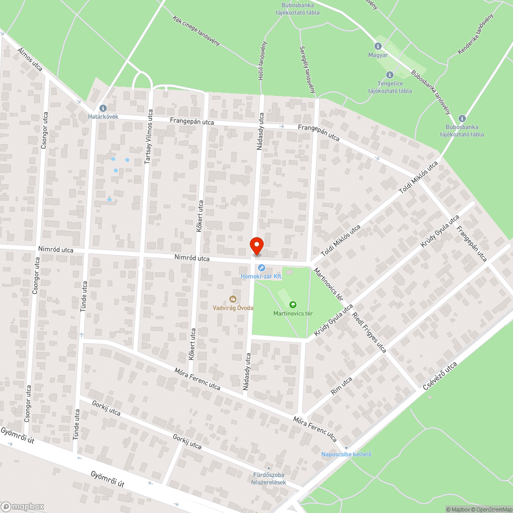 Kuka igeny bejelentés helye