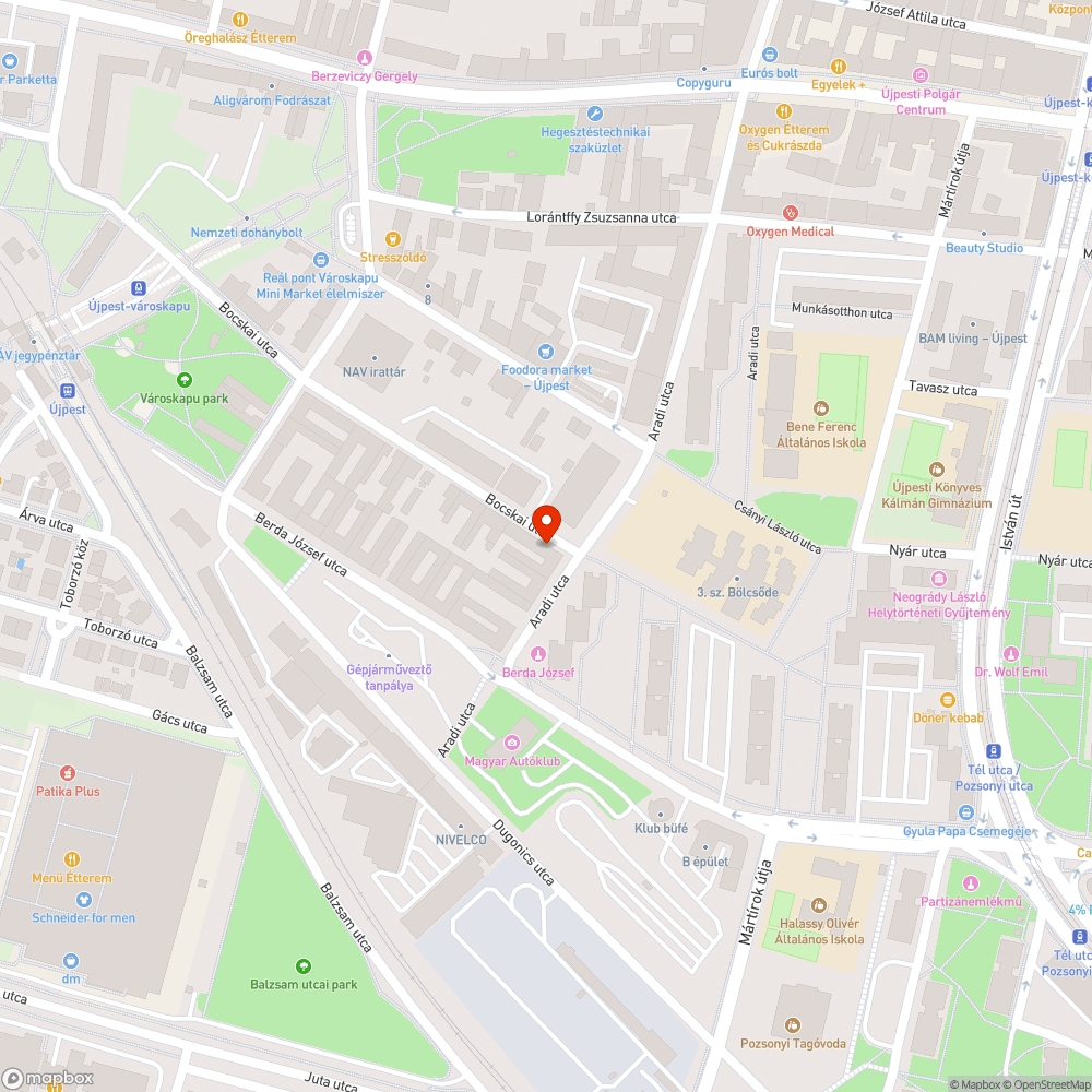 Szemét az út szélén bejelentés helye