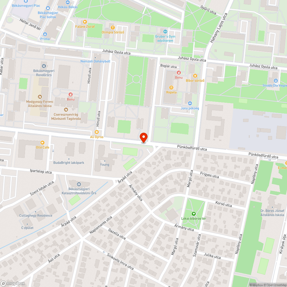 Kopott pad bejelentés helye