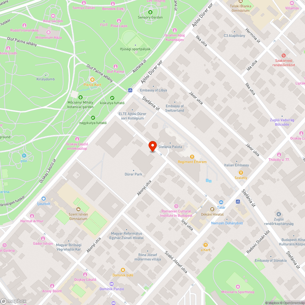 Kátyú bejelentés helye