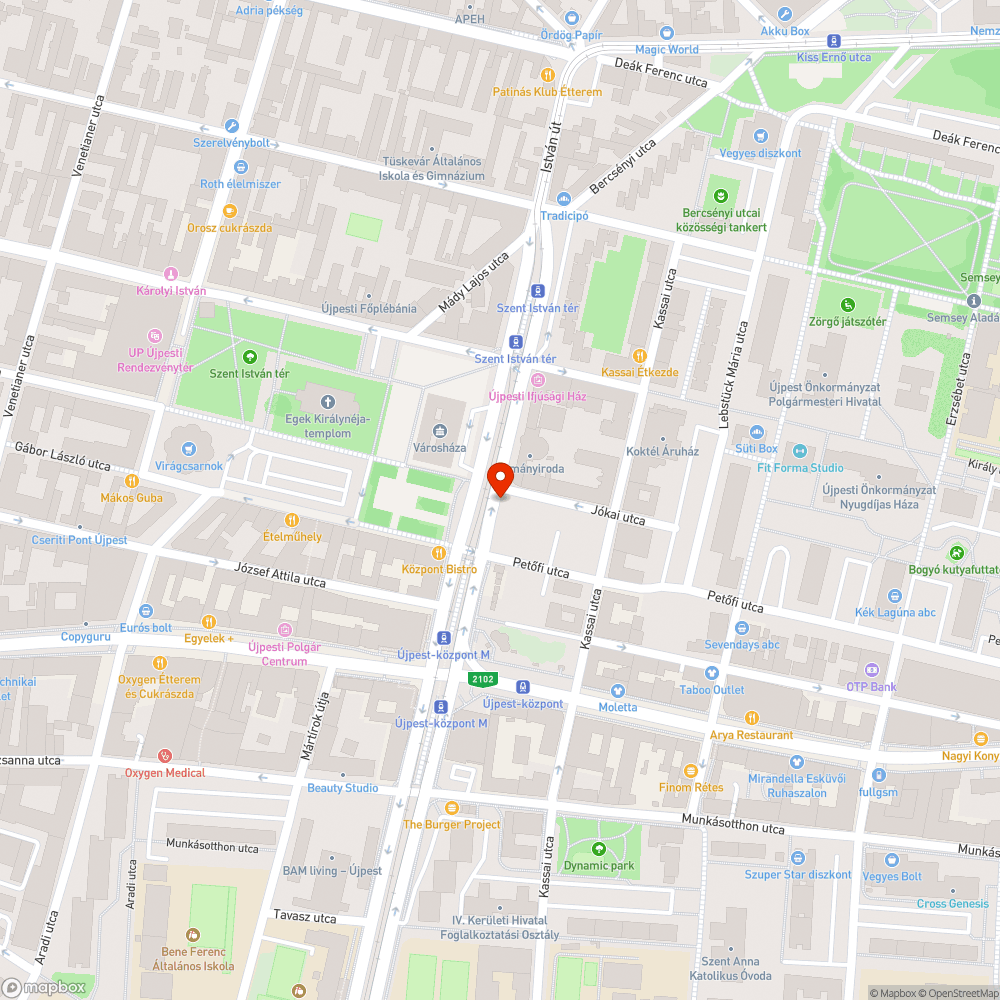 Üres fahely bejelentés helye