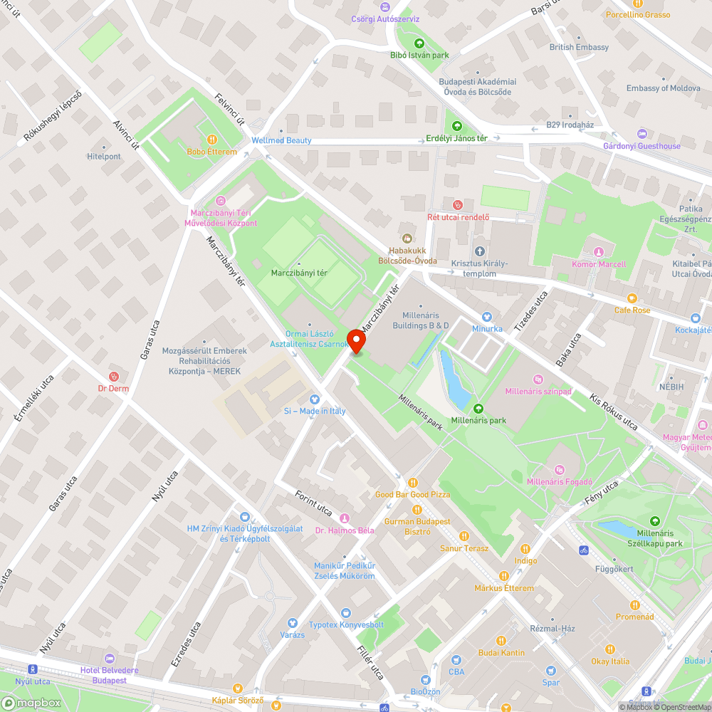 Hiányzó fa bejelentés helye