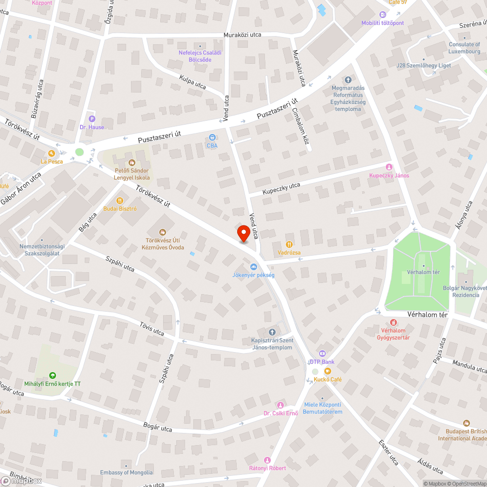 Kiálló vasrúd/csavar bejelentés helye