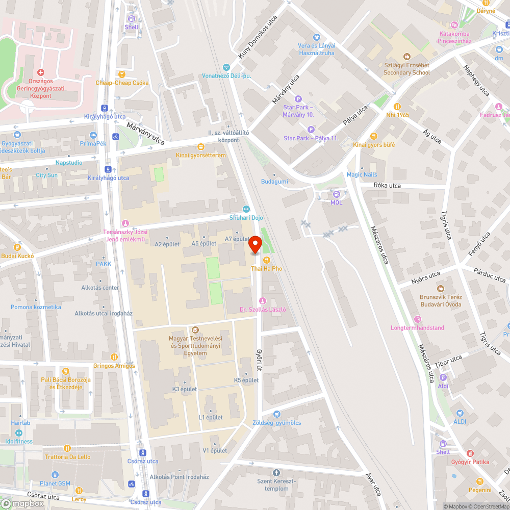 Elhagyott autó bejelentés helye