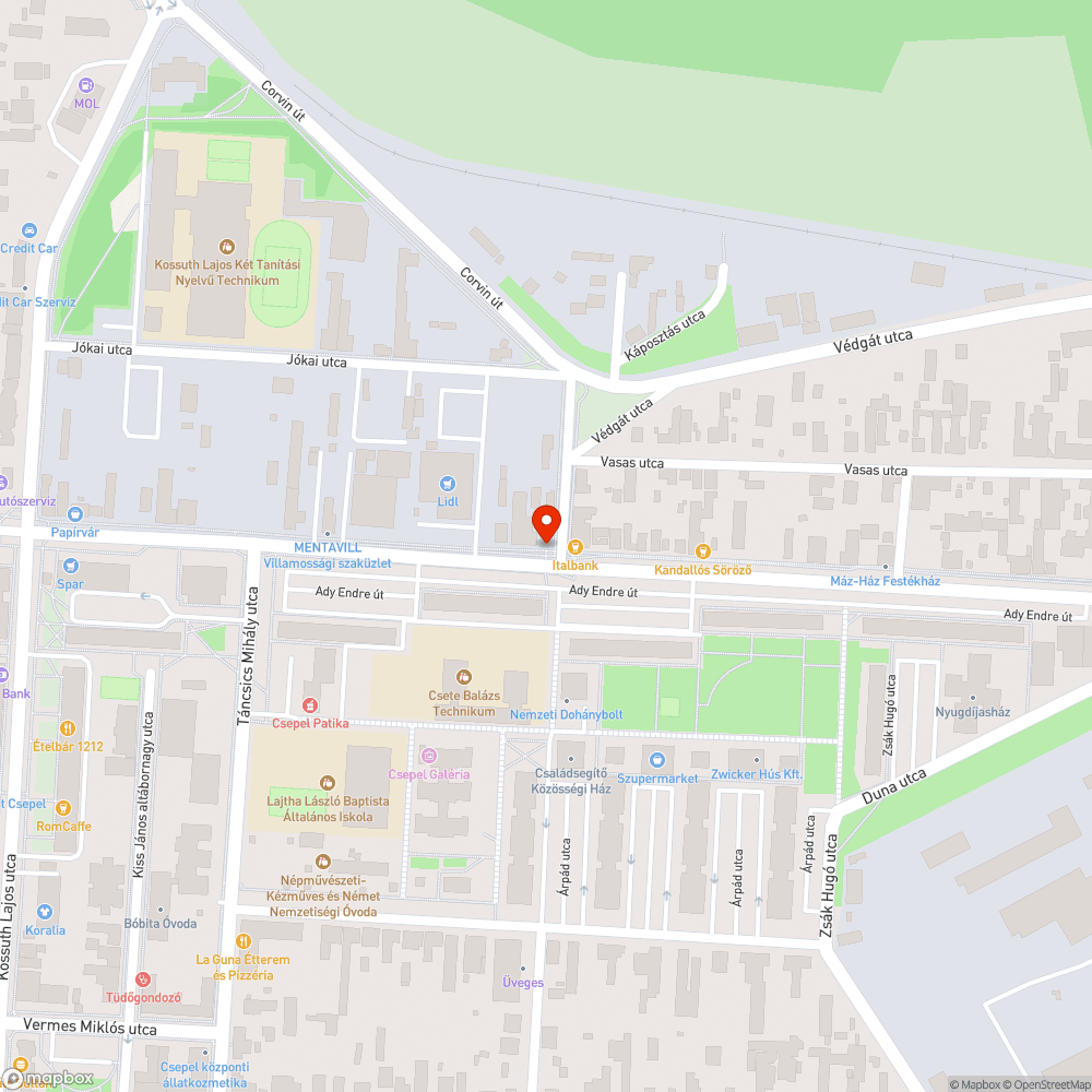 Ady Endre út zebra előtt katyú bejelentés helye