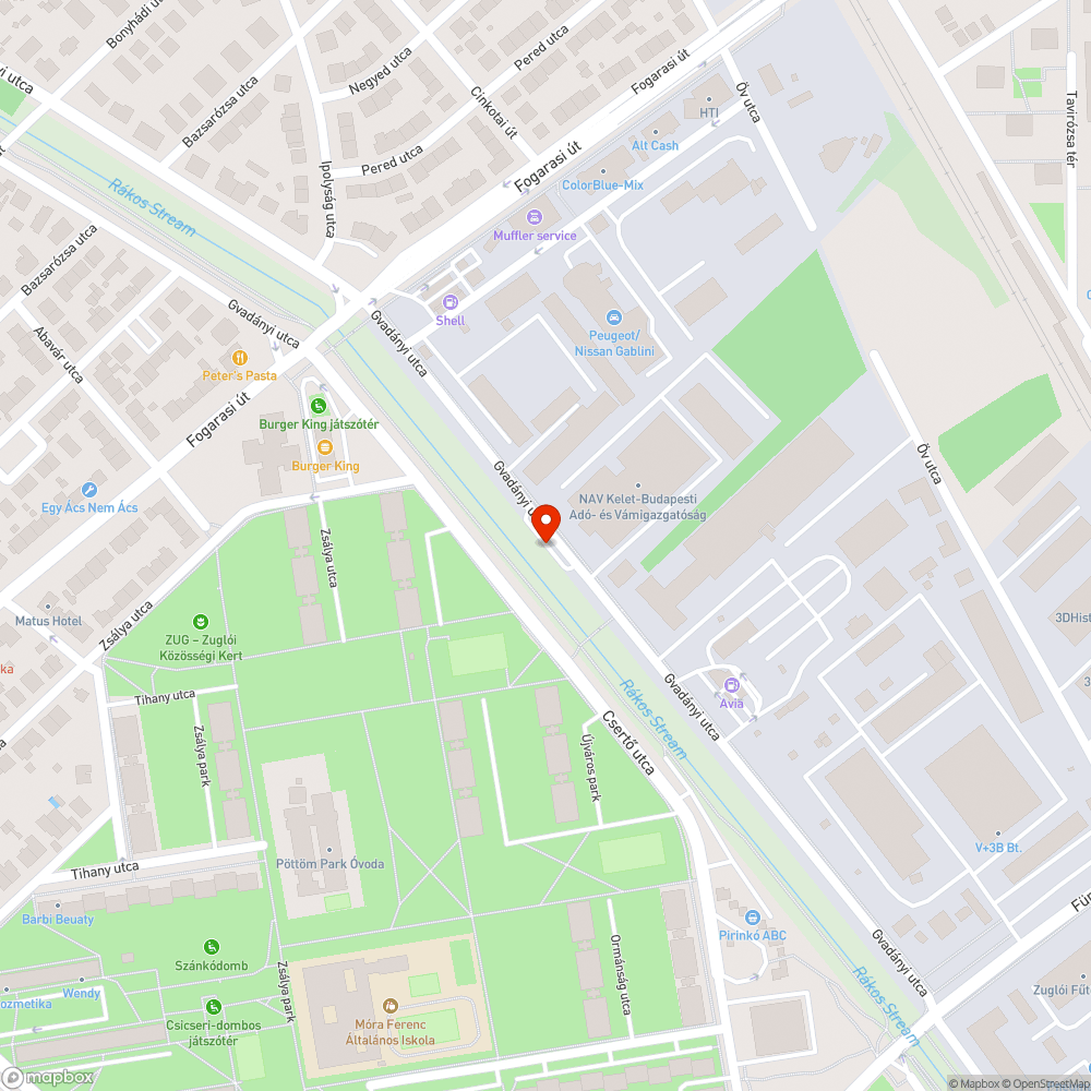 Régi elhanyagolt parkoló bejelentés helye