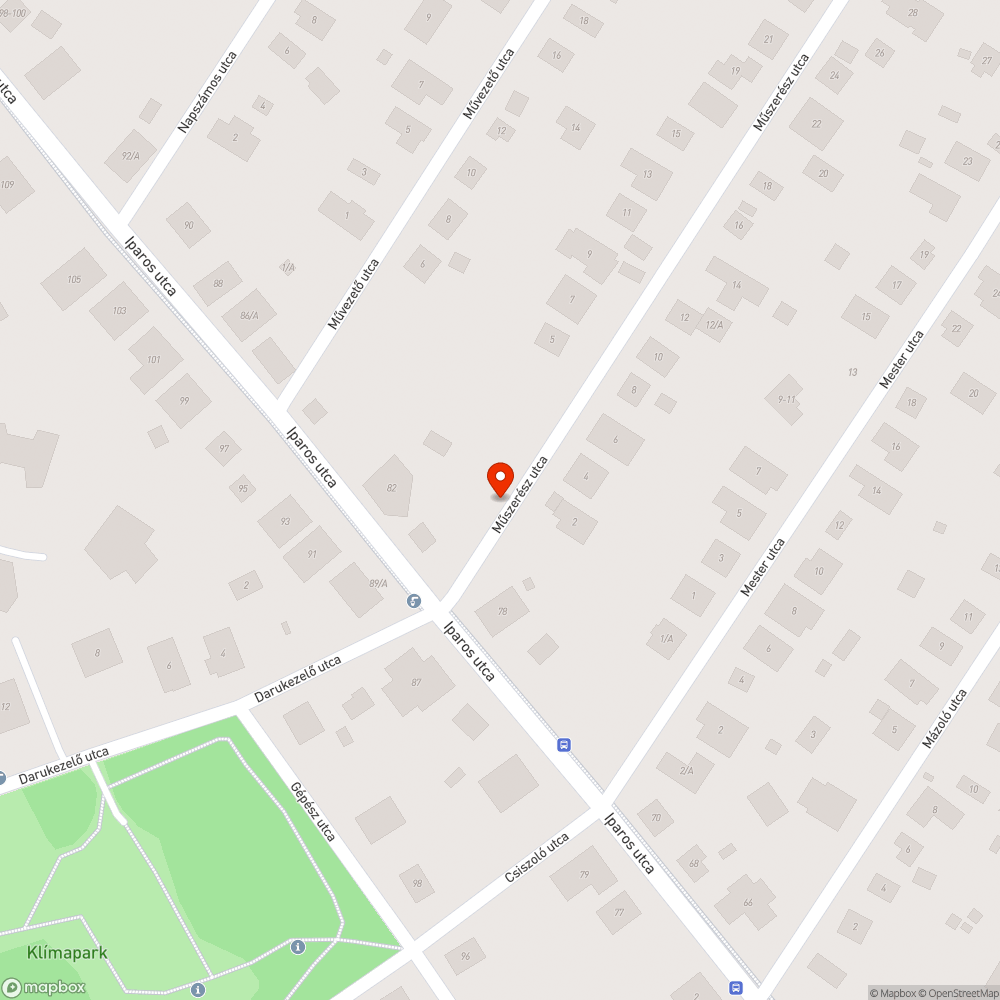 Kátyúk bejelentés helye