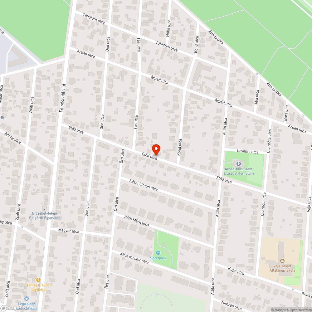 Kidőlt oszlop bejelentés helye