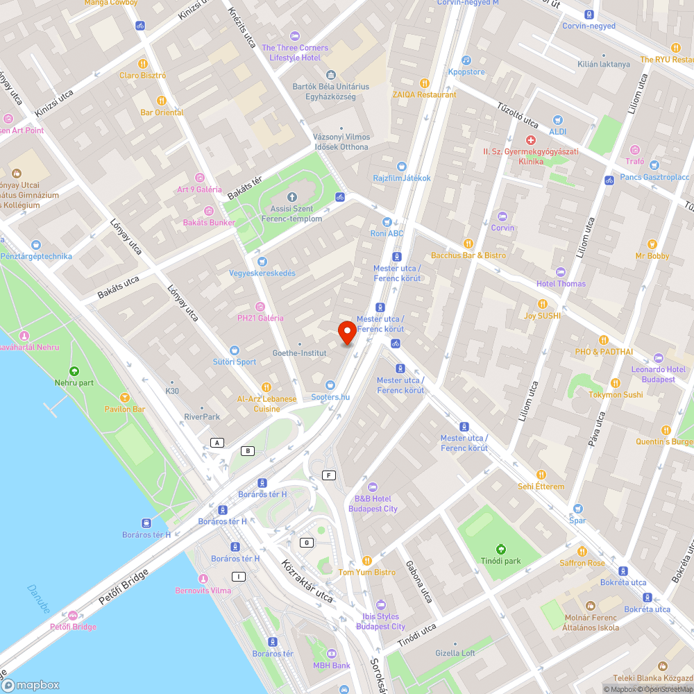 Megsüllyedt közműfedél bejelentés helye