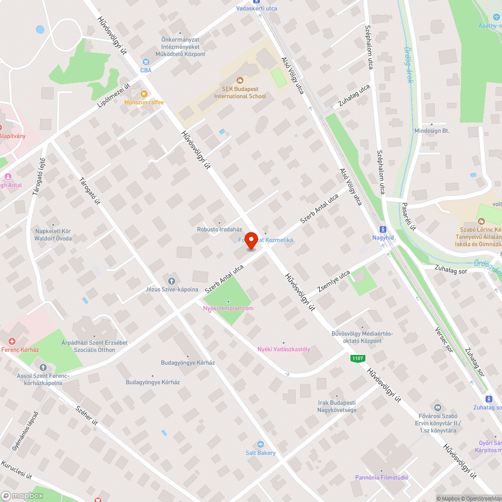 Illegál tábla a Szerb Antal úton bejelentés helye