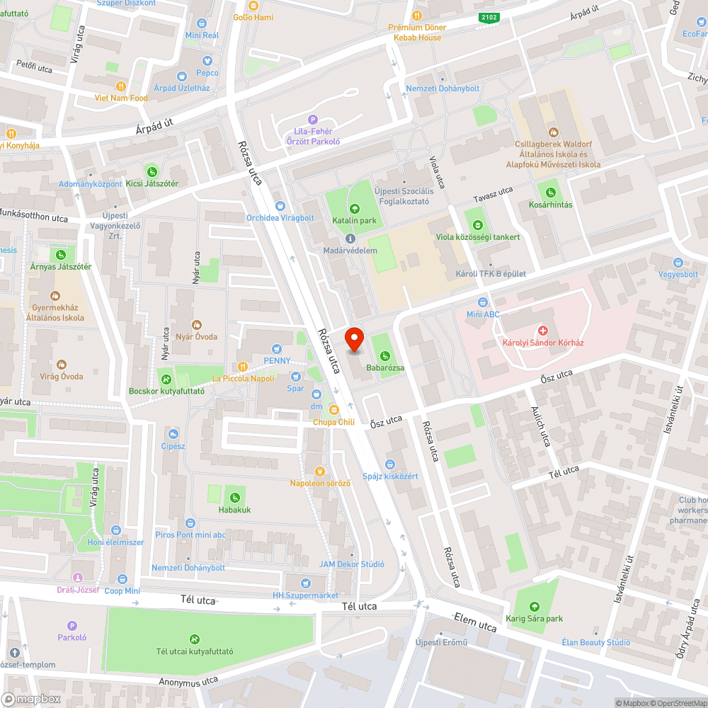 Funkció nélküli vaskeret bejelentés helye