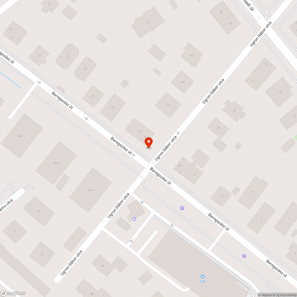 Több zsák szemét az Ugron Gábor utcában bejelentés helye