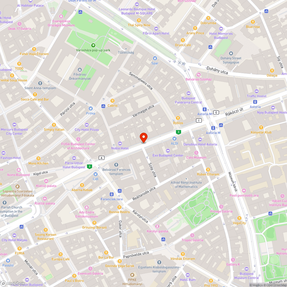 Sérült oszlop bejelentés helye