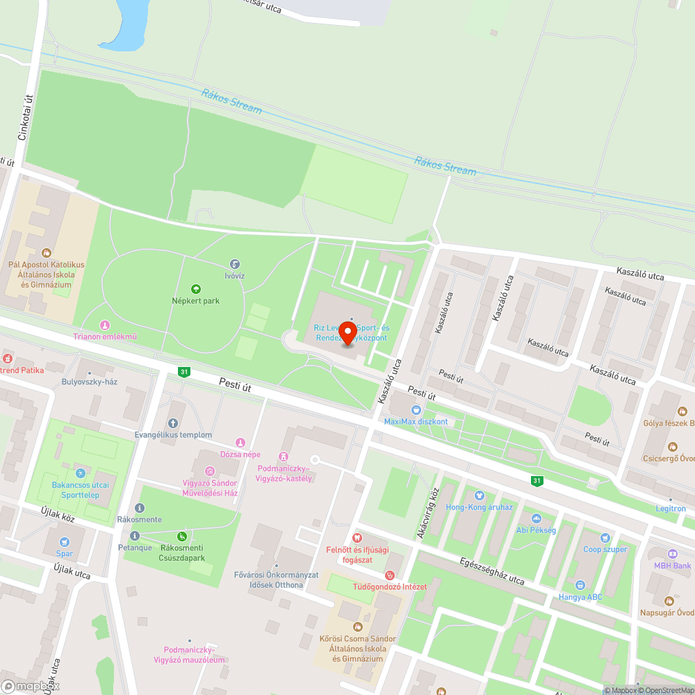 Népkert játszótér világítás bejelentés helye