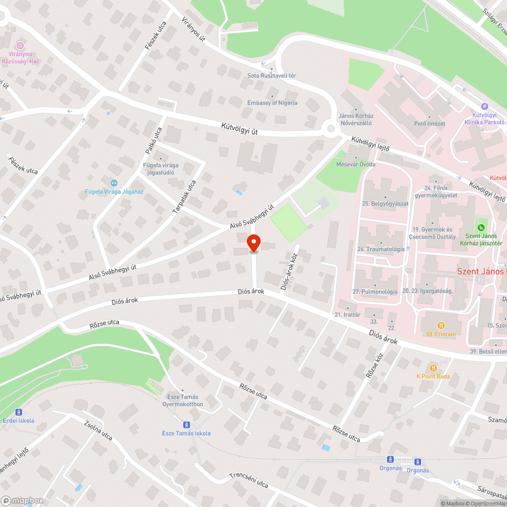 Kátyú a Budapest Józsa Béla közben bejelentés helye