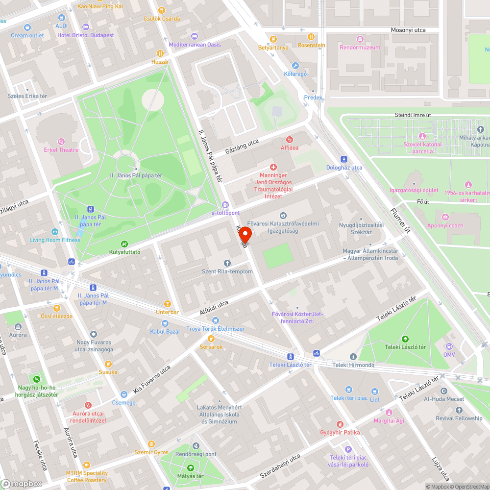 Elhagyott kerékpár bejelentés helye