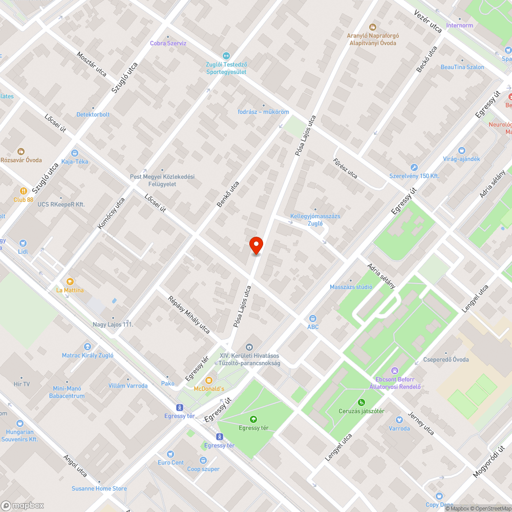 Zöldterületen (rendszeresen) leállított járművek bejelentés helye