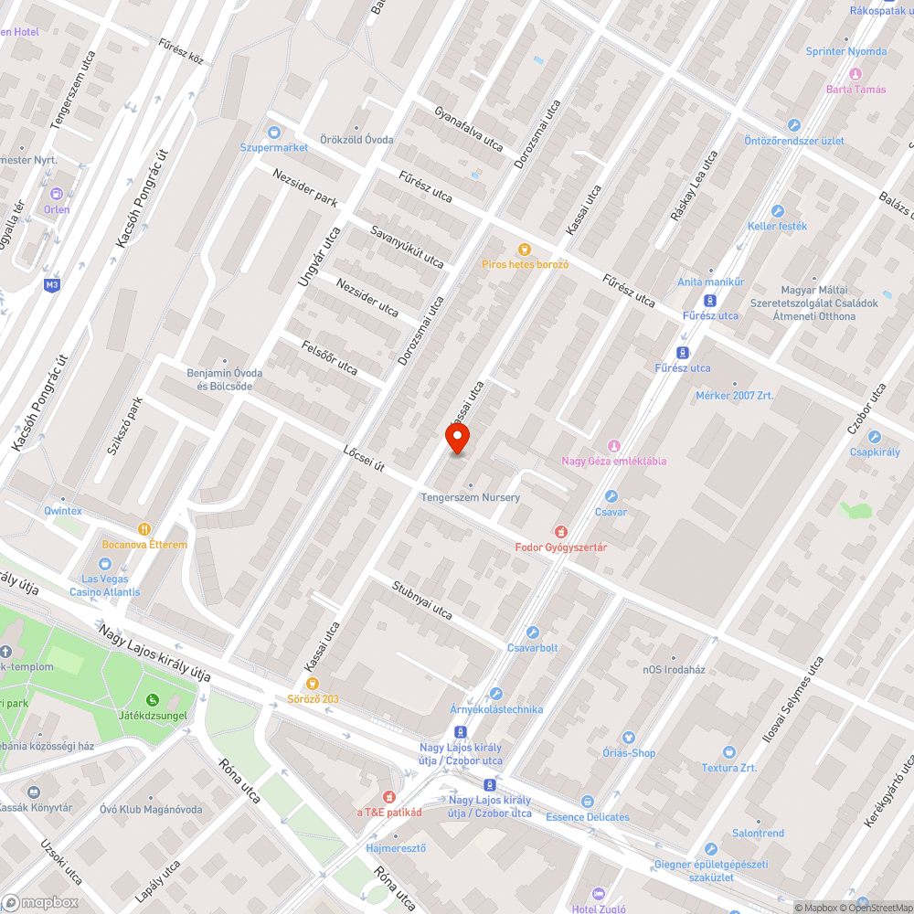 Rendszám nélküli jármű 1142 Kassai utca 19 előtt bejelentés helye