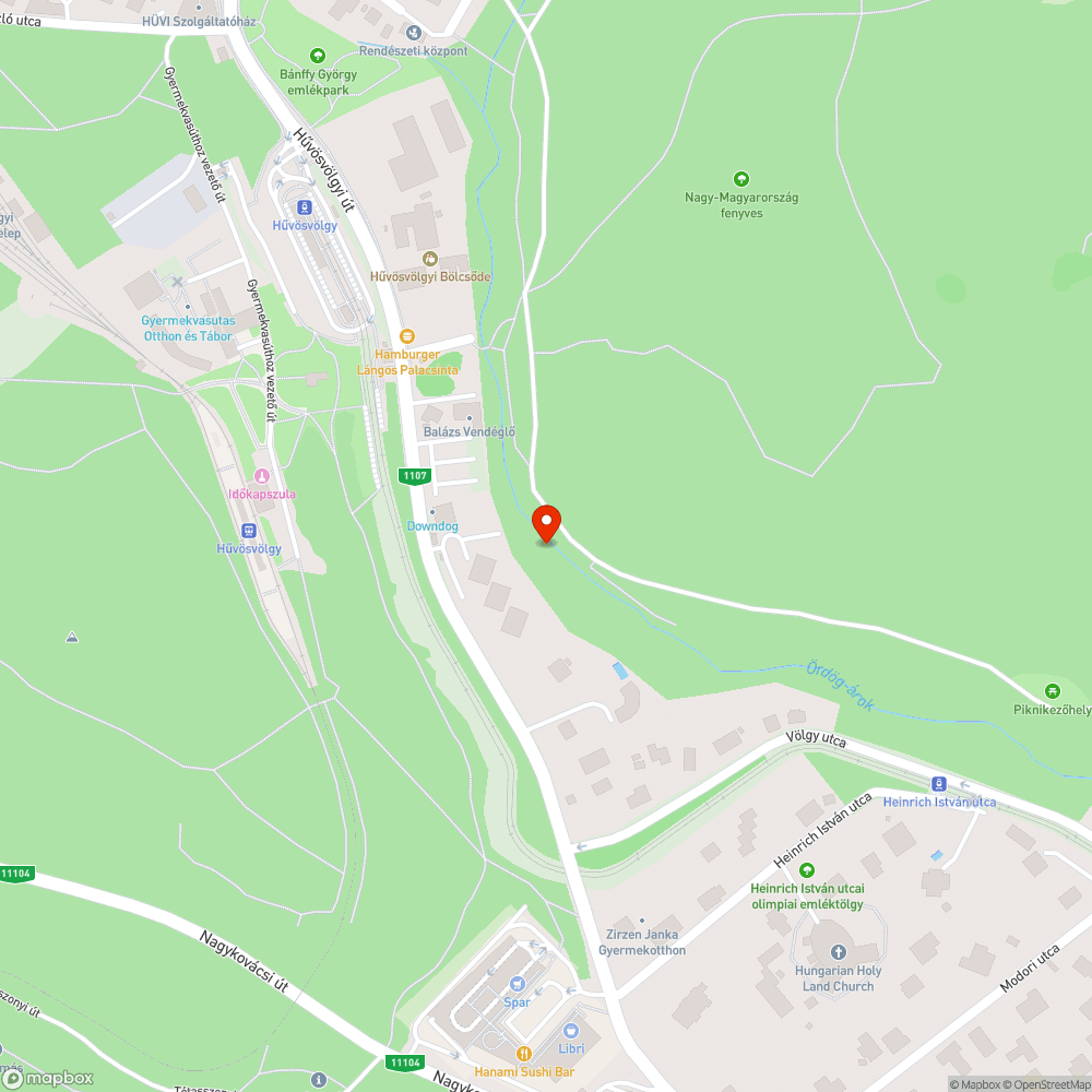 Szemét az Ördögárokban bejelentés helye