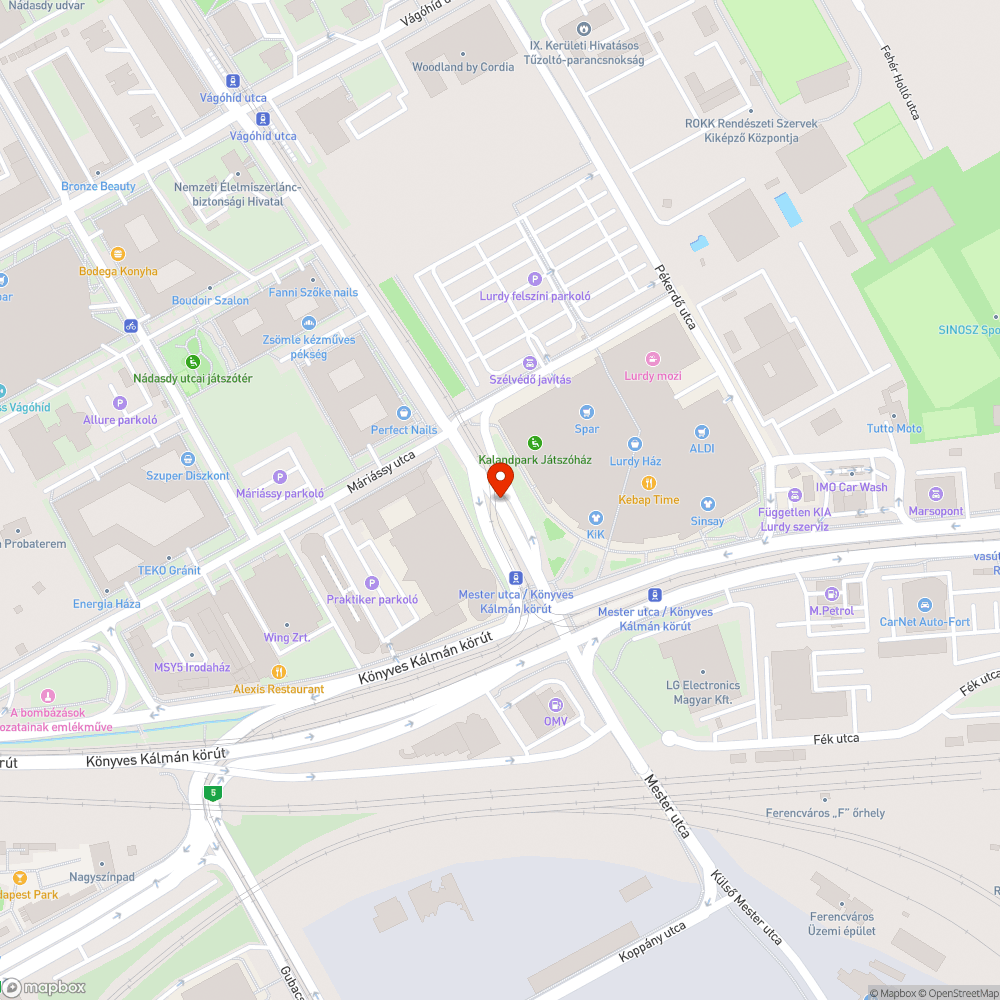 Elhagyott tartóoszlop bejelentés helye