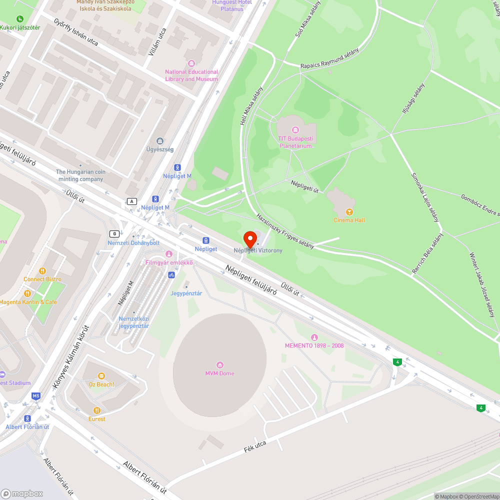 Rendszeres zöldfelületen parkolás a Népligetben bejelentés helye