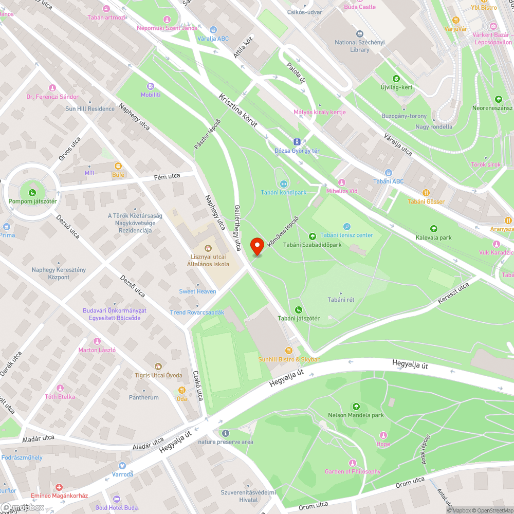 Akadálymentesítendő Tabán bejelentés helye