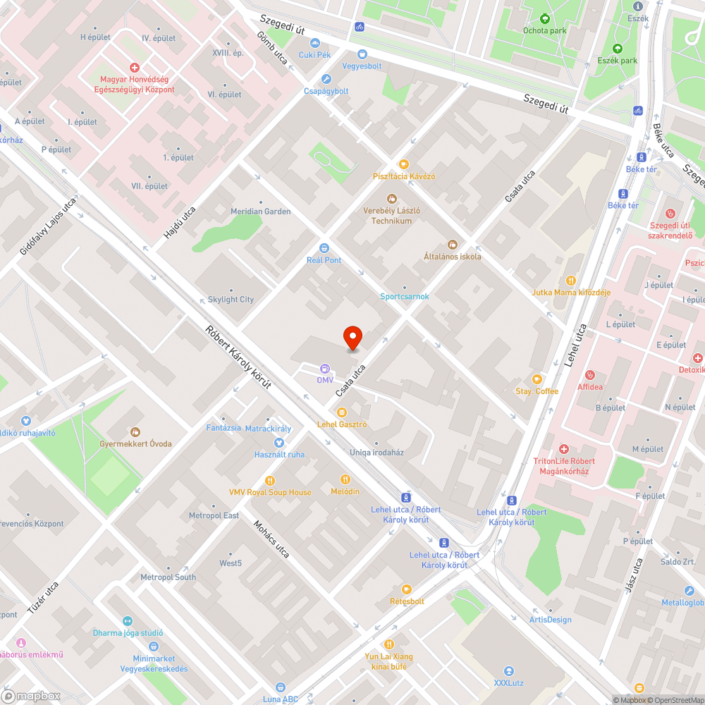 Parkolás bejelentés helye