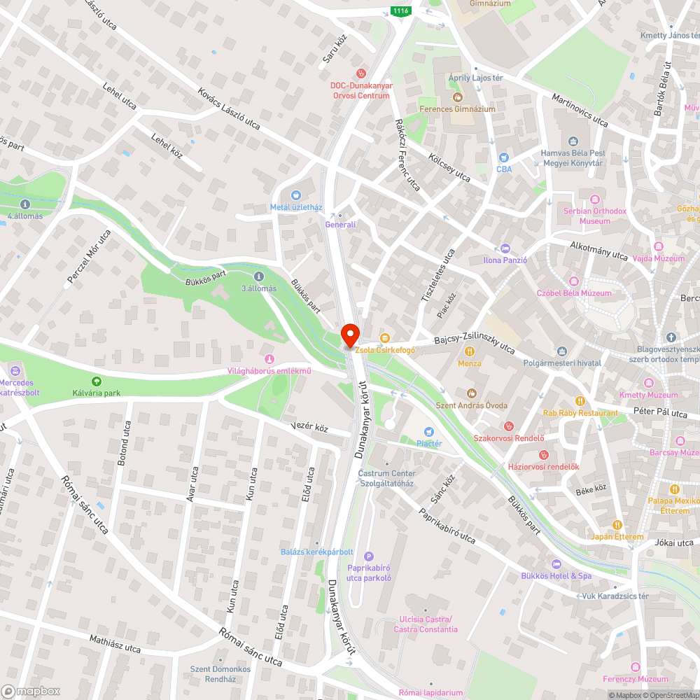 11-es főút alatti patak átjáróban nem működik a világítás bejelentés helye