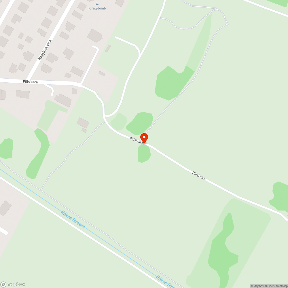 X. kerület Királydomb mellett szemét bejelentés helye