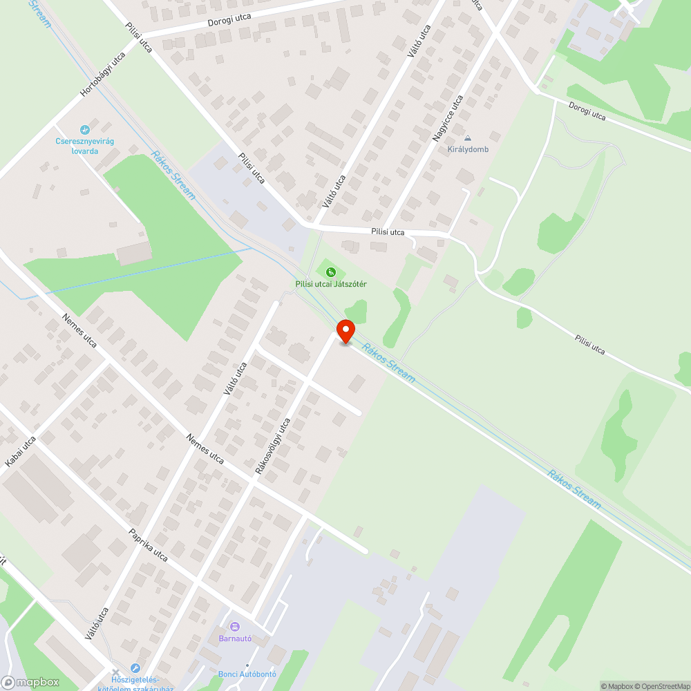 Építési hulladék és egyéb szemét a Rákosvölgyi utca végén bejelentés helye