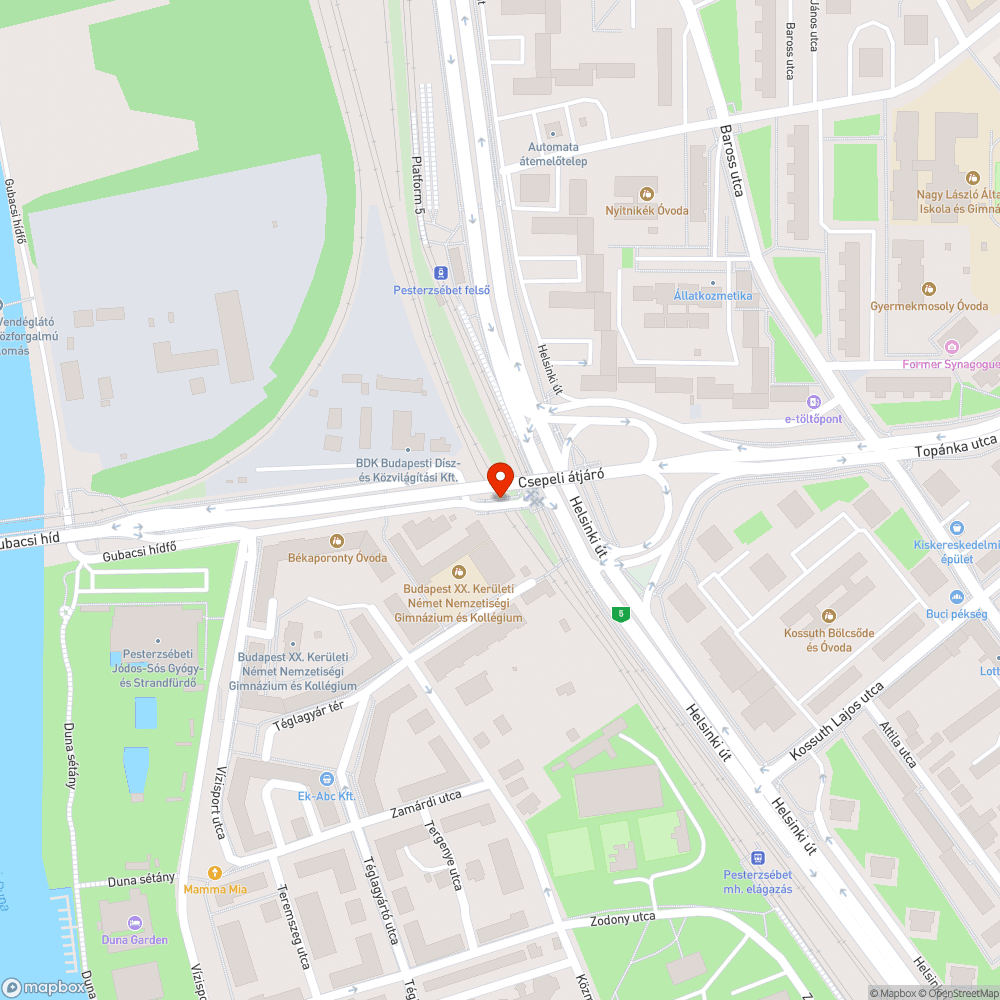 Rozsdás szalagkorlátelem bejelentés helye