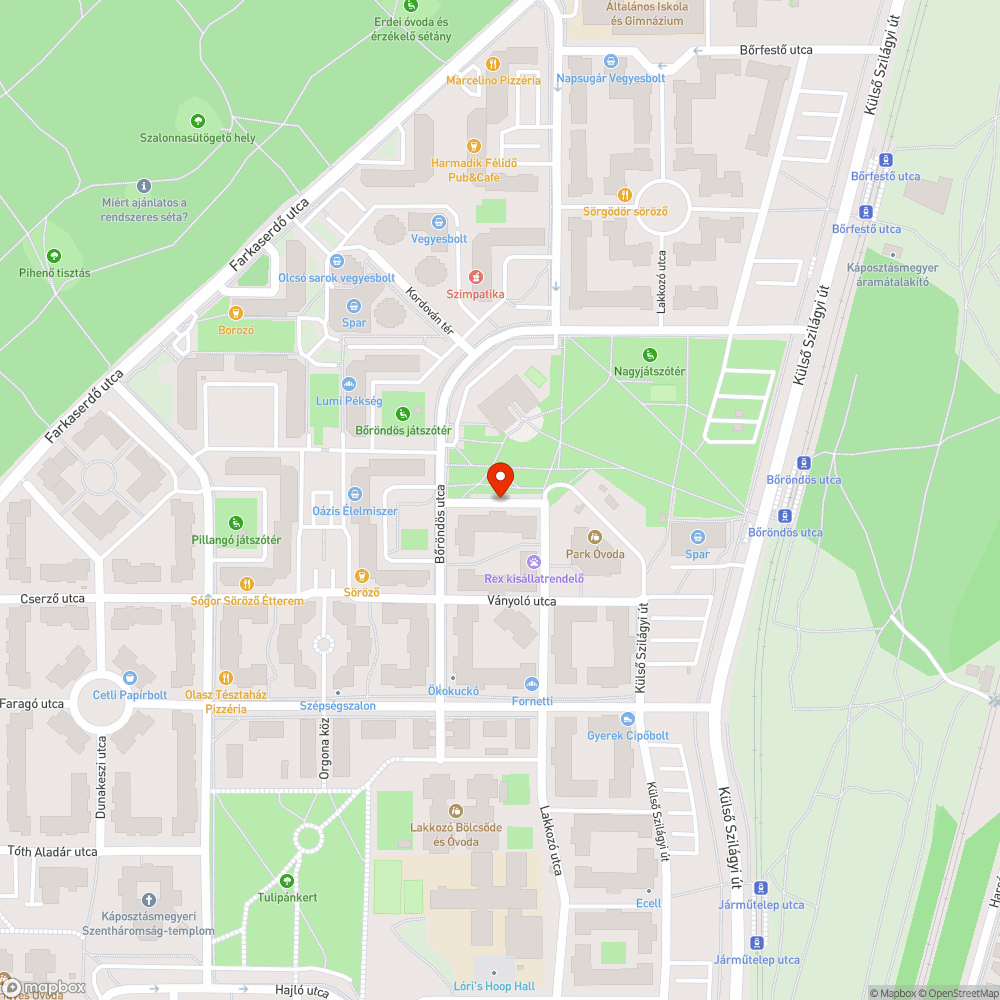 Plakát bejelentés helye