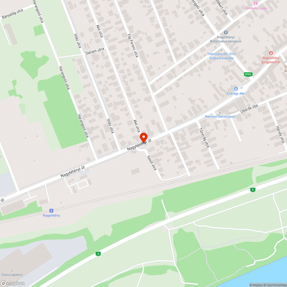 Sártenger a buszmegállóban bejelentés helye