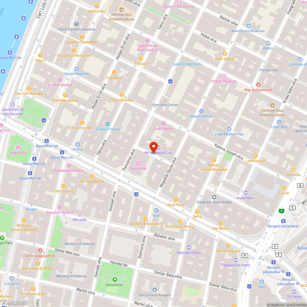 Vígszínház utca közvilágítása bejelentés helye