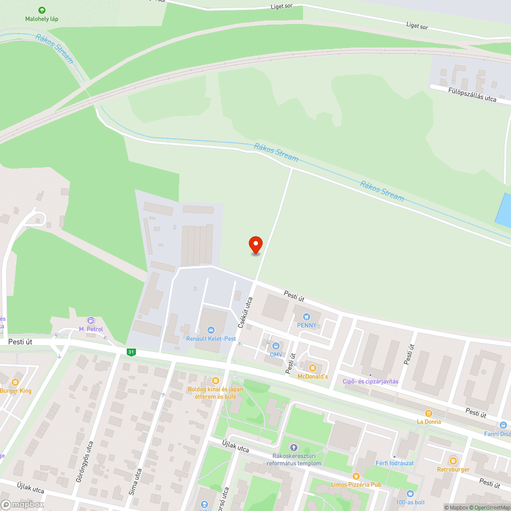 Szemét bejelentés helye